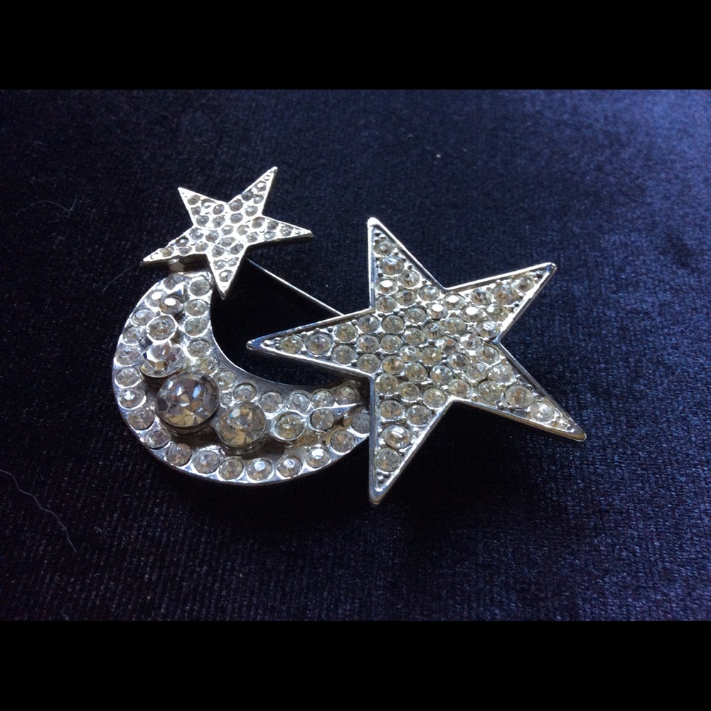 Celestial Rhinestone Brooch.🌟💫 - Picture 3 of 13